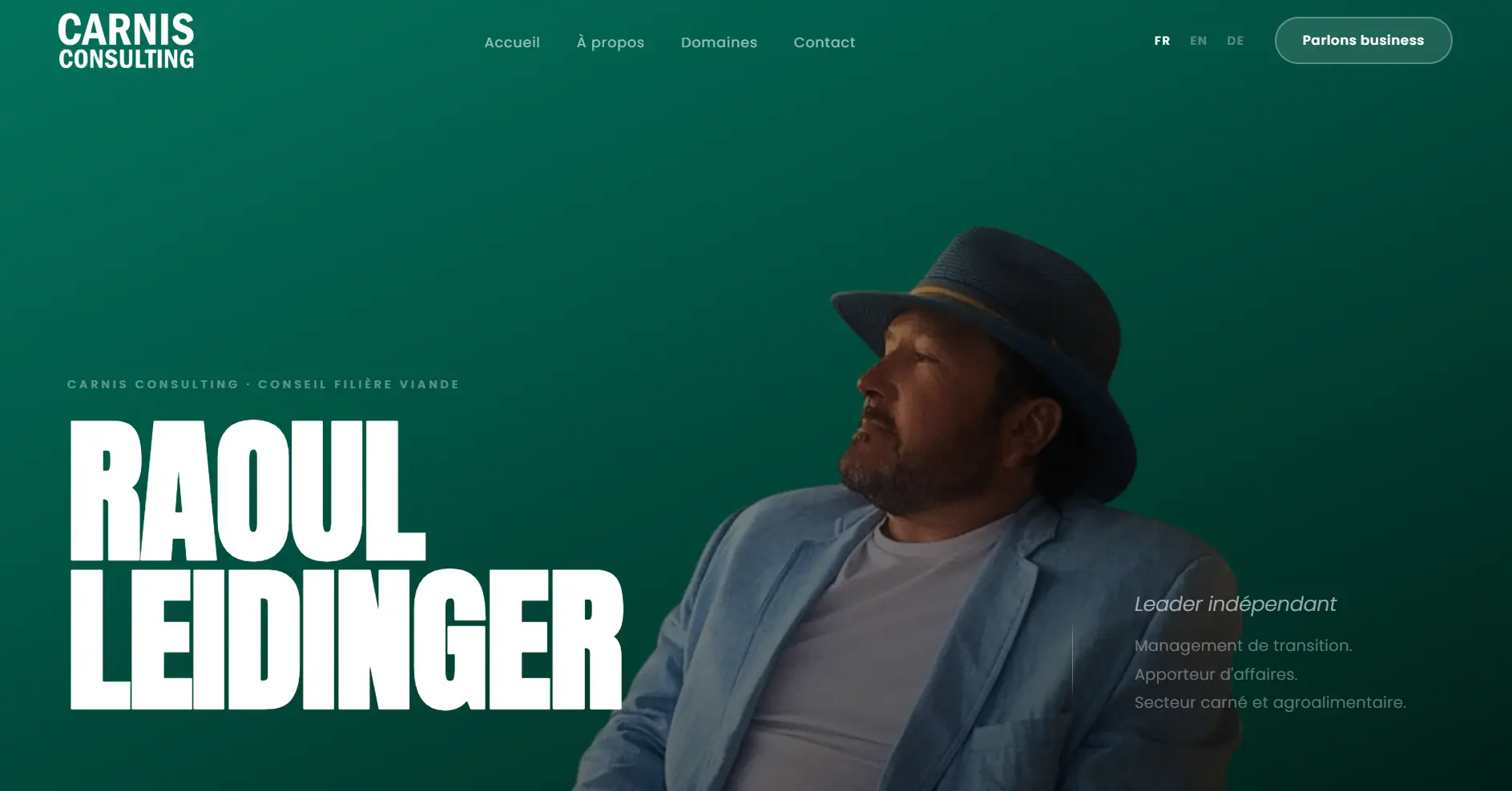 Réalisation web et branding par Julie Leid