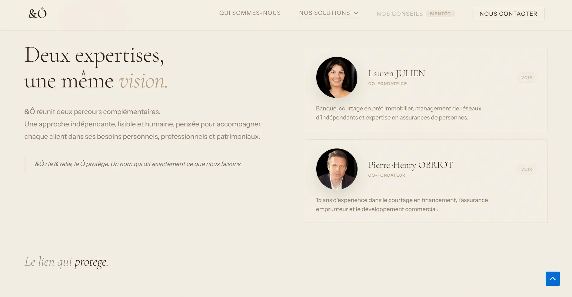 Réalisation web et branding par Julie Leid